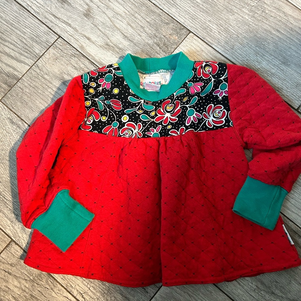 OshKosh B'gosh Red and Green Kids Sweater